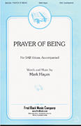 cover Prayer of Being SAB choral sheet music cover